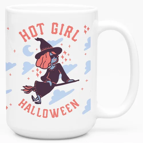 Miniatura 73 de LookHUMAN Taza de Café de Halloween – Halloween Is Meowgical Tazas, Taza de Café Espeluznante Idea de Regalos de Taza, 15 Onzas 10-Blanco