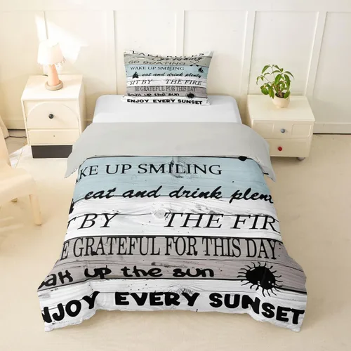 Miniatura 21 de Erosebridal Funda de edredón de ancla náutica, juego de ropa de cama con brújula oceánica, tamaño individual para niños, adolescentes, adultos