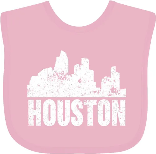 Miniatura 10 de inktastic Houston Skyline Grunge Baby Bib