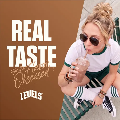 Miniatura 4 de Levels - Polvo de proteína de suero alimentado con pasto, sin artificiales, 24G de proteína, chocolate puro, 5 libras