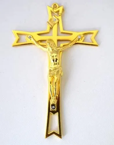 Miniatura 2 de Oro Jesús Cruz Religiosa Encanto/Colgante Joyería Rosario Hacer Suministros
