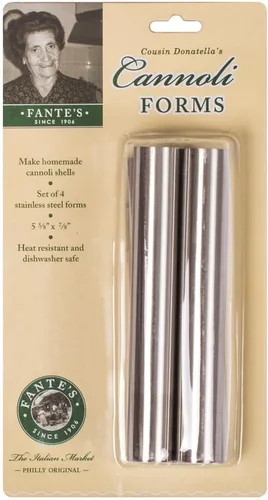 Miniatura 2 de Fantes Cannoli Maker Forms, acero inoxidable, juego de 4, The Italian Market Original desde 1906