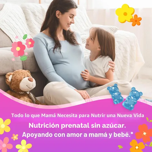 Miniatura 5 de Vitaminas prenatales para mujeres con metilfolato, omega-3 DHA vegano, mezcla de alimentos orgánicos, probióticos, hierro, vitamina D3 B6 B12