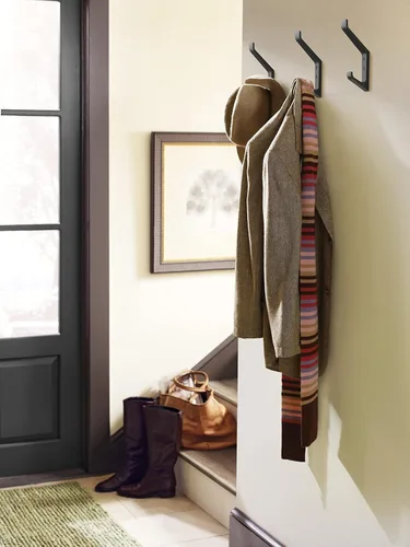 Miniatura 3 de Amerock H37003MB Gancho decorativo de doble punta para pared Emerge Gancho de pared mate negro para abrigos, sombreros, mochilas, bolsos Negro