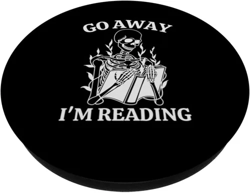 Miniatura 2 de Go Away I'm Reading, libro de esqueleto PopSockets intercambiable PopGrip