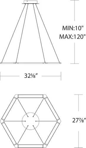 Miniatura 2 de WAC Lighting Ohm 6in LED Colgante 3000K en Negro