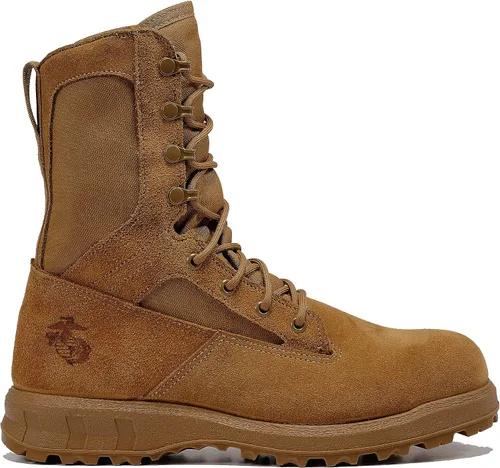 Miniatura 2 de Belleville Arm Your Feet 510 MEF - Botas tácticas ligeras de 8 pulgadas para hombre (EGA) - Cuero marrón coyote - Suela de alta tracción - Cumple