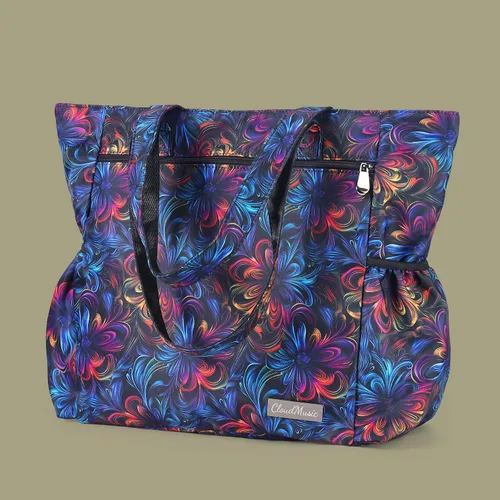 Miniatura 37 de CLOUDMUSIC Bolsa de hombro para enfermeras, profesores, trabajo, gimnasio, viajes, playa, mujeres, con gran capacidad, impermeable