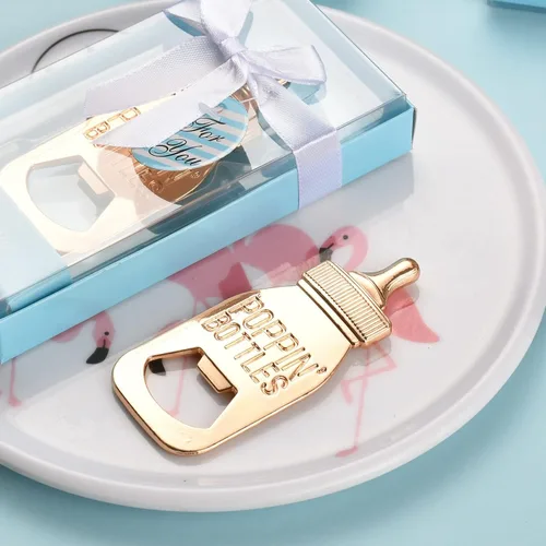Miniatura 6 de 24 abrebotellas, recuerdo de baby shower para invitados, abrebiberones de oro rosa, regalos de boda, regalos de baby shower, regalos para invitados