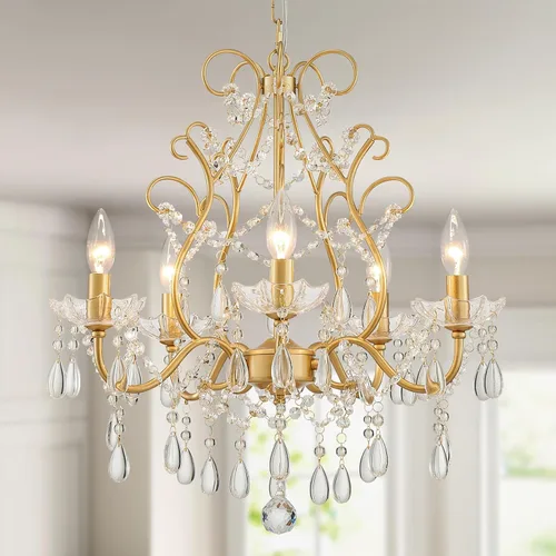 Miniatura 12 de WUZUPS Apliques de pared de 3 luces para dormitorio, sala de estar, baño, base E12, dorado