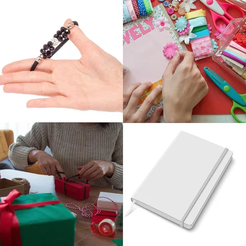 Miniatura 7 de The Beadsmith Fablastic - Cordón elástico plano de 0.196 pulgadas, color negro, tarjeta de 5 yardas (14.8 ft), cuerda esencial para coser máscaras
