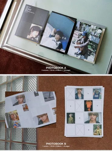 Miniatura 3 de WEVERSE POB BTS V LAYOVER Álbum VER.1: VERDE + VER.2: AZUL + VER.3: PURPLE - 3 Ver Set + Tarjeta de regalo de tienda K-POP sellada