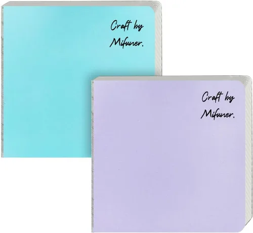 Miniatura 26 de Mifuner Cuaderno de bocetos cuadrado de tapa dura azul profundo, 4.7 x 4.7 pulgadas, 42 hojas de libro de arte de 250 GSM, papel ultra suave, ideal
