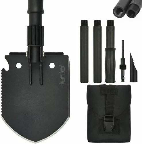 Miniatura 9 de iunio Pala de Camping, Pala Plegable, Portátil, Multiherramienta, Herramienta de Atrincheramiento Plegable, Pala Plegable, para Mochileros