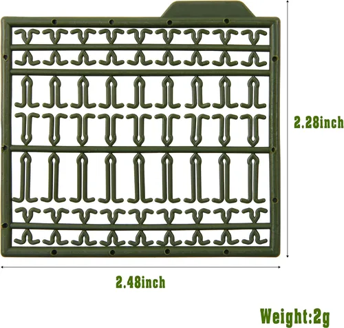 Miniatura 4 de Kit de aparejos de pesca para el pelo de la carpa – 45 piezas curvadas de púas de la carpa gancho trenzado línea cebo tapón aguja herramienta aroma