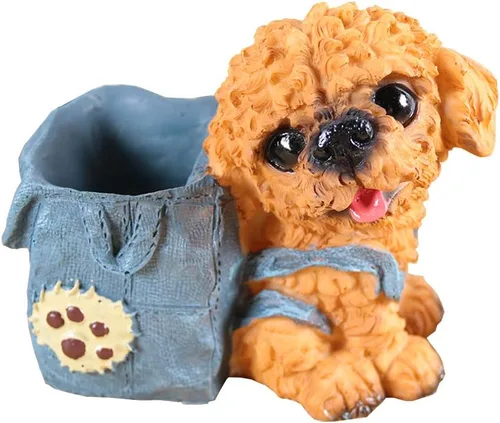 Miniatura 5 de Portalápices para cachorros y perros, organizador de escritorio para bolígrafos para mascotas, Golden Retriever