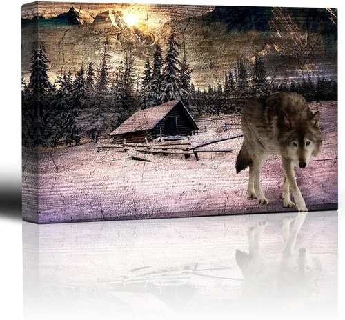 Miniatura 27 de Hermoso paisaje lona Wall Decor, arte moderno, Home Sets, 12" x 18