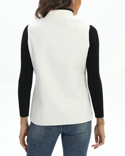 Miniatura 7 de Xeoxarel Chaleco de forro polar para mujer con 6 bolsillos (XS-2XL)