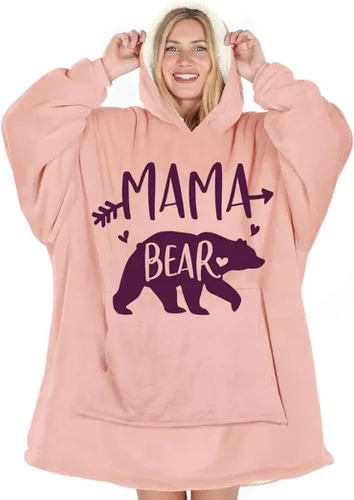 Miniatura 10 de Warmstorey Manta con Capucha Portátil para Mamá Esposa La Mejor Sudadera de Todos los Tiempos - Regalo de Navidad del Esposo Hija Aniversario
