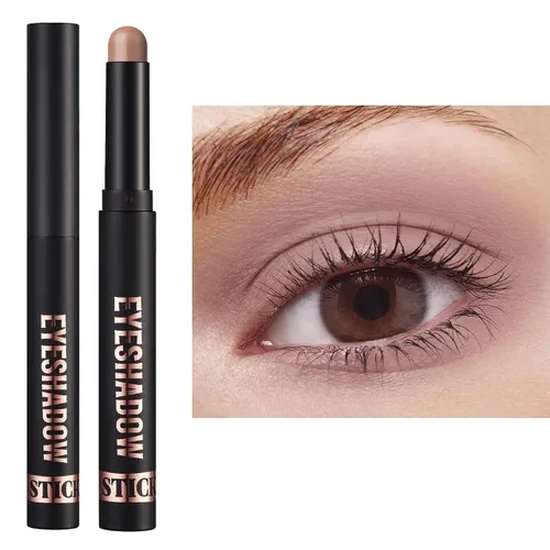 Miniatura 9 de Sombra de ojos en barra color gris topo malva, lápiz de sombra de ojos suave y suave, lápiz iluminador de sombra de ojos de alta pigmentación