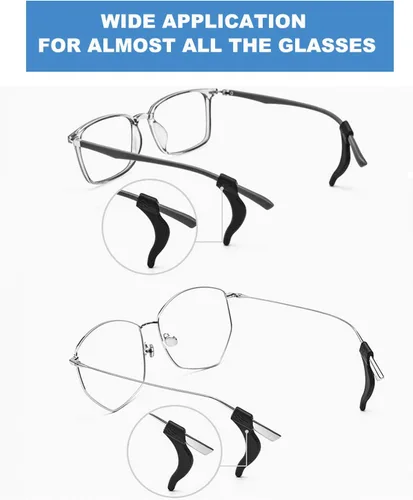 Miniatura 6 de Agarre para las orejas, gancho de silicona para las orejas, 10 pares de soporte antideslizante suave y cómodo, retenedores de gafas para lentes