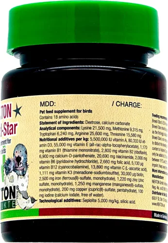 Miniatura 2 de Nekton Suplemento de cría Breed-Star para aves 30 g / 1.06 oz