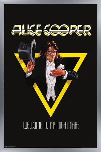 Miniatura 8 de Trends International Alice Cooper - Póster de pared de bienvenida, 14.725 x 22.375 pulgadas, versión enmarcada de madera de granero
