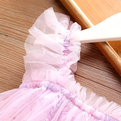 Miniatura 4 de PATPAT Vestido tutú para niña pequeña, vestidos florales de malla