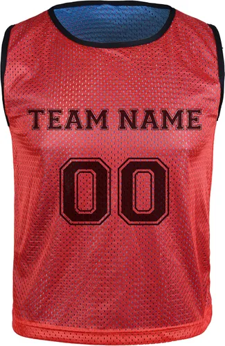 Miniatura 3 de Athllete Diseña tu propio chaleco de ScrimmageReversible PinniesTeam Practice Jerseys Top Tank con bolsa de transporte gratuita.