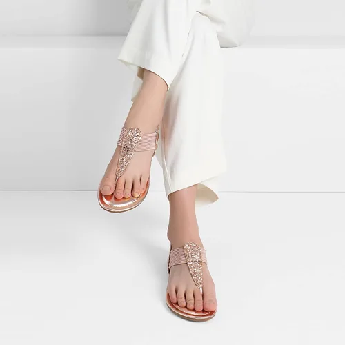 Miniatura 4 de DREAM PAIRS Sandalias estilo gladiador de tiras elásticas para mujer para el verano