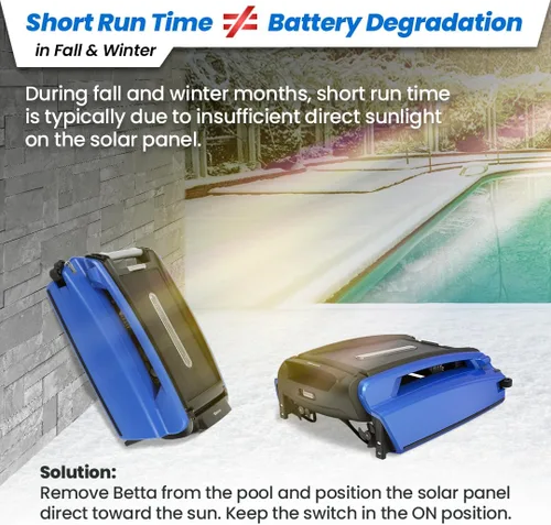 Miniatura 8 de Betta SE - Limpiador robótico automático de superficie de piscina con batería de limpieza continua 24/7 y motores tolerantes al cloro de sal doble