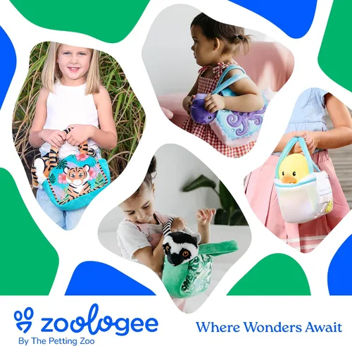 Miniatura 7 de The Petting Zoo Juego de peluche y bolso de peluche de pollo de pingüino, regalos para niños, juguete de animal de vida marina, juguete de peluche