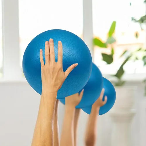 Miniatura 7 de Pelota de pilates – Pequeña pelota inflable de gimnasio para fitness Equipo de yoga para entrenamiento de muslos, piernas, brazos, abdomen