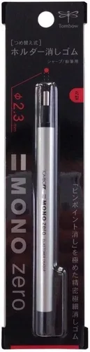 Miniatura 2 de Tombow Holder Eraser, Mono Zero Forma Redonda Plata (EH-KUR04)