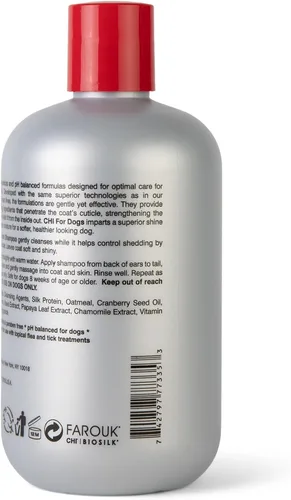 Miniatura 7 de CHI para Perros Champú Control de Caída - Lavado Anti-Caída para Perros con Exceso de Pelo y Cabello Suelto - Fórmula Suave para Todos los Tipos