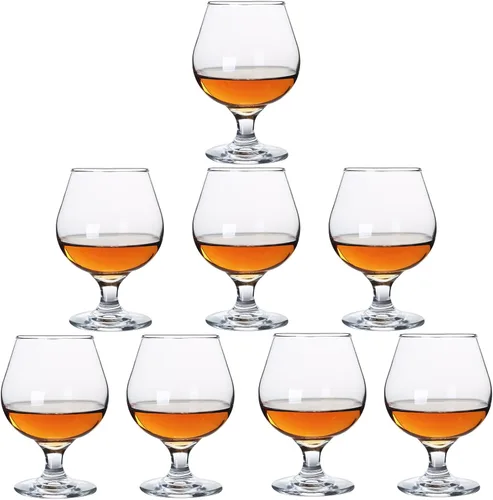 Snifters 1.75oz Vasos de chupito Juego de 8 Lindas Copas para Brandy o Coñac (50ml | 1.75 floz)
