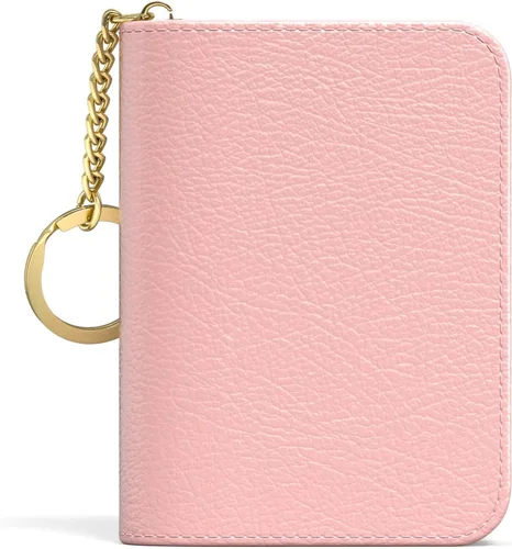 Miniatura 34 de Aiawoxc - Tarjetero para Tarjetas de Crédito para Mujer, Pequeño Organizador de Tarjetas de Negocios de Cuero Delgado con RFID, Cremallera