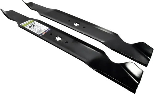 Miniatura 7 de MaxPower 561548B Juego de 2 cuchillas para muchos cortadoras MTD de 42 pulgadas, Cub Cadet, Troy-Bilt Sustituye a OEM #s 742-04308, 942-04308