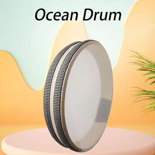 Miniatura 2 de 10 pulgadas Natural Océano Tambor Onda Grano Mar Sonido Tambor Instrumento Musical Percusión