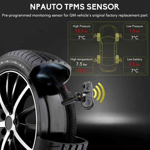 Miniatura 5 de NPAUTO Sensor de presión de neumáticos TPMS Compatible con Ford F150 06-08 Explorer Mustang Ranger Expedition Escape Focus Lincoln Mazda Mercury