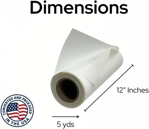 Miniatura 2 de Estabilizador Lavable Sticky Wash Away - Estabilizador Soluble en Agua 12” x 5 Yd, para Bordado a Máquina y a Mano, Acolchado, Cordón de Pie