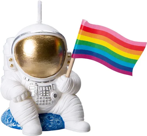 Miniatura 6 de Spaceman - Vela de cumpleaños con temática de astronauta para fiesta de cumpleaños, baby shower (estilo 1)