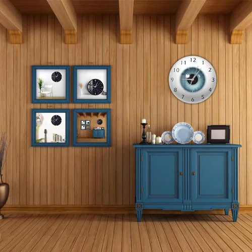 Miniatura 4 de The Geeky Days Reloj de pared silencioso con diseño de ojo pupila visión visión oftalmología reloj de pared silencioso de cuarzo 12 pulgadas todo lo