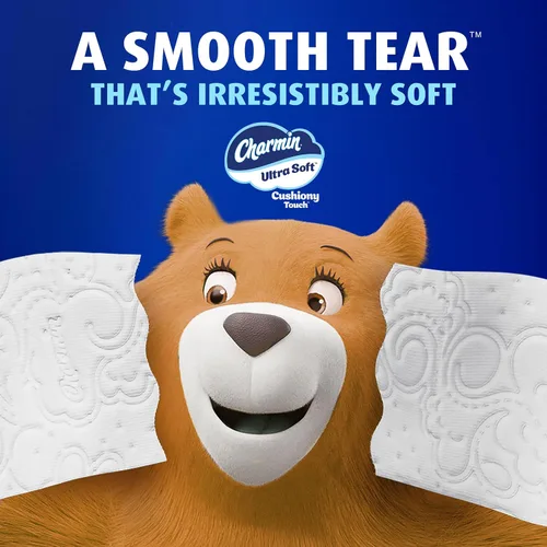 Miniatura 6 de Charmin Papel higiénico ultra suave y acolchado al tacto, 30 familias Mega = 153 rollos regulares, 2 capas, blanco
