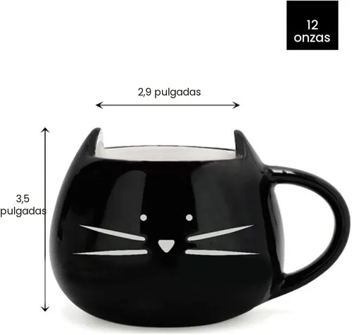 Miniatura 6 de Koolkatkoo Linda taza de café de cerámica con diseño de gato, 12 onzas, para amantes de los gatos, tazas de té, regalos para mujeres y niñas
