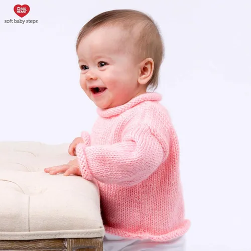 Miniatura 10 de Red Heart Soft Baby Steps madeja de lana, Aqua