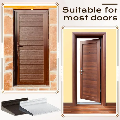 Miniatura 5 de Pangda 50 sellos para esquina de puerta, en forma de L, autoadhesivos, para reducción de ruido, interior y exterior, ahorro de energía