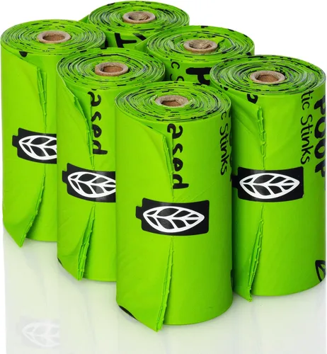 Miniatura 5 de PLANET POOP Página de inicio Bolsas compostables para excrementos de perro, 60 bolsas de basura de mascotas premium en rollos de repuesto