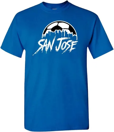 Miniatura 18 de Xtreme Apparrel Camiseta Team City Skyline para los aficionados al fútbol New York - Camisa azul marino