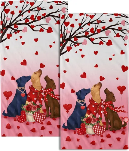 Miniatura 40 de Giwawa Toallas de Mano Verdes Bosque Nebuloso Set de 2 Montaña Bosque Suave Toallas de Huésped Toallas de Cara Baño Decoraciones Finas Toallas